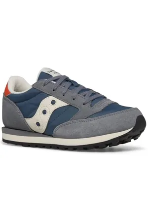 Saucony Jazz Original, Scarpe da Ginnastica Unisex-Bambini e Ragazzi, Grigio, Blu, Arancione, 31 EU