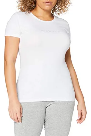 Emporio Armani Crew Neck T-Shirt Iconic Logoband, Maglietta Donna, , M
