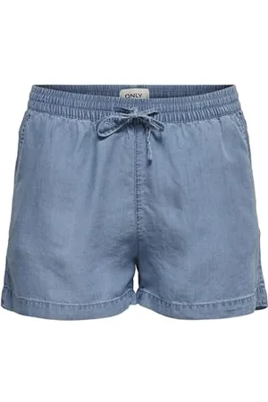 ONLY Onlpema Lyocell Life DNM Shorts Box Pantaloncini, , XS Donna