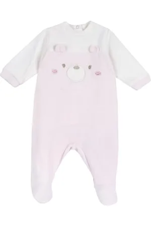 chicco Tutina Con Apertura Patello, In Ciniglia, Pigiama Bimba 0-24, (4-1M), 0 mesi
