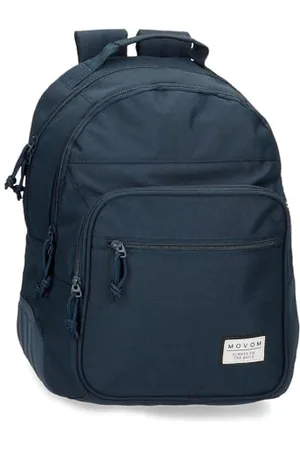 MOVOM Always on The Move Zaino scuola doppio scomparto adattabile a carrello blu 32 x 42 x 15 cm Poliestere 21,12 L, blu, Zaino scuola doppio scomparto adattabile a carrello