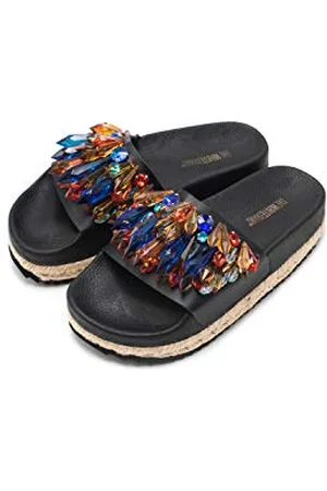THE WHITE BRAND High Sun, Sandali con Plateau Donna, Multicolore (Multi Multi), 39 EU