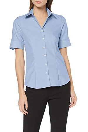 Seidensticker Camicetta Donna, (Blau (12)), 42