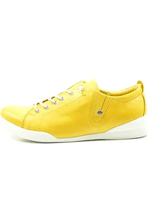 Andrea Conti Damen Sneaker, Scarpe da Ginnastica Donna, Gelb, 36 EU