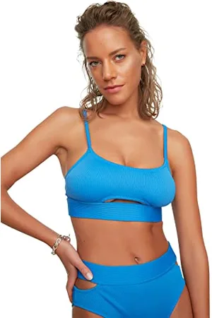 Trendyol Scollo Testurizzato Bikini Top, , 48 Donna