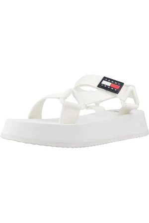 Tommy Hilfiger Sandali Donna Estivi, Bianco (Ecru), 41