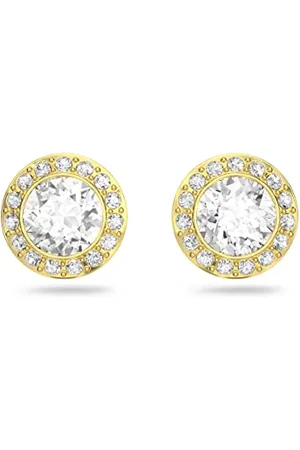 Swarovski Orecchini Stud Angelic, Bianco, Placcato Oro
