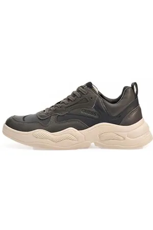 Guess Bassano, Sneaker Uomo, Black, 43 EU