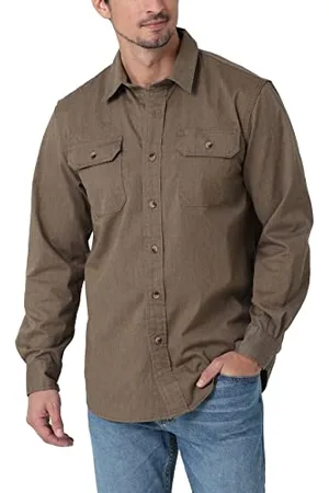 Wrangler Long Sleeve Classic Woven Shirt Camicia Button-Down, , S Uomo