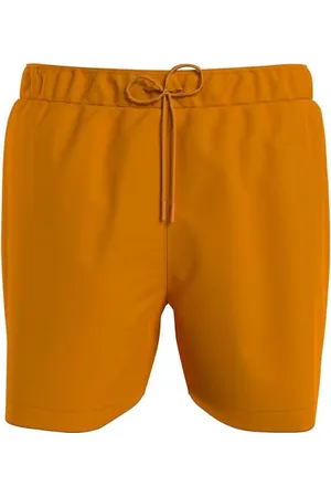 Tommy Hilfiger Pantaloncino da Bagno Uomo Medium Drawstring Lunghezza Media, (Rich Ochre), XXL