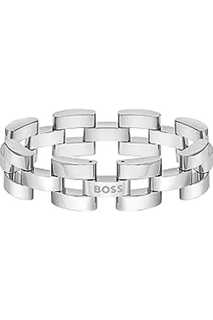 HUGO BOSS Jewelry Bracciale a Maglie da Uomo Collezione SWAY in Acciaio Inossidabile - 1580511