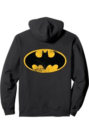 DC Comics Originals DC Batman Logo classico invecchiato Felpa con Cappuccio