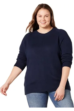 Amazon Maglione Girocollo Morbido a Maniche Lunghe dalla vestibilità Classica Donna, , XL