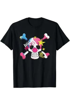 Onepiece Buggy Pirates Logo Colore Cranio Clown & Crossbones Maglietta