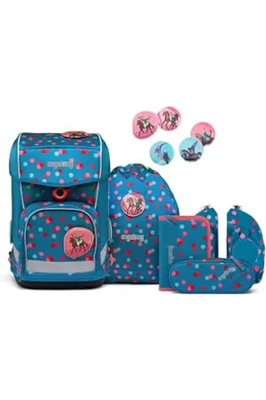 Ergobag Cubo light set zaino per la scuola ergonomico, superleggero, set da 5 pezzi, 780 g