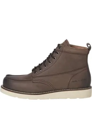 JACK & JONES Leather Boot, Jfwtoronto-Stivale in Pelle Styd Ln Uomo, , 45 EU