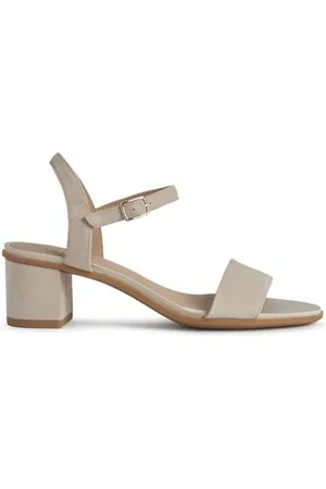 Geox D Aurely 50 B, Sandali Donna, Beige (Skin), 41 EU