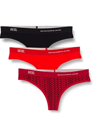 Diesel Ufst-starsey-threepack, Slip Donna, Multicolor , M