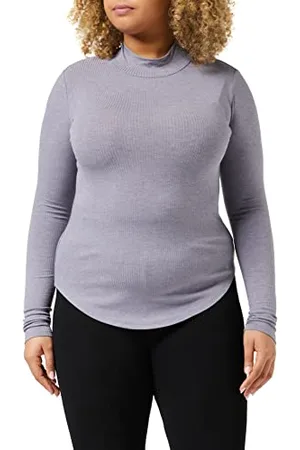 Triumph Climate Control Lsl Top Turtle Neck, Maglia Pigiama, Donna, (Dark Grey Melange), 52