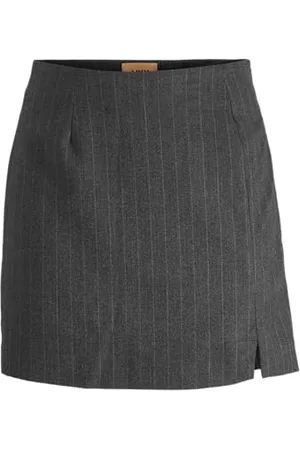 JJXX Jxana Mary Brushed HW Skirt TLR Gonna, Grigio Scuro mélange, L Donna