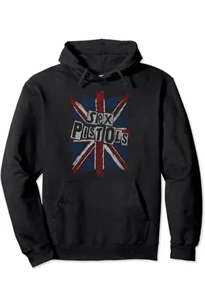 Sex Pistols Parole ufficiali Union Jack Felpa con Cappuccio