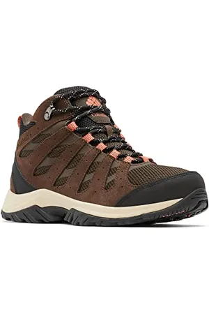 Columbia Redmond 3 Mid WP, Scarpe da Trekking Donna, Cordovan/Dark Coral 2024 , 41.5 EU