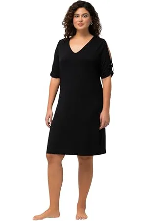 Ulla Popken Strandkleid Heather Vestito, , 52-54 Donna