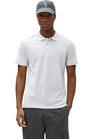 Koton Basic Polo Neck T-Shirt Slim Fit Buttoned Short Sleeve, T-Shirt Uomo, (040)