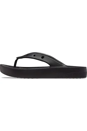 Crocs Donna Classic Platform Flip W Infradito, Black, 33/34 EU