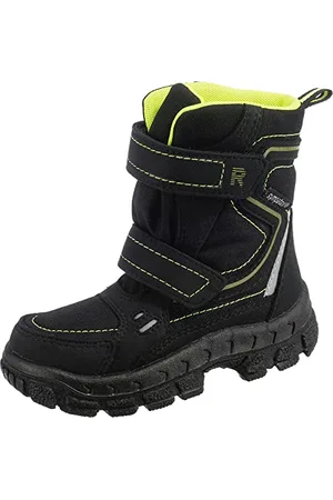 Richter Kinderschuhe Davos, Stivali da Neve, Nero e Giallo Fluo, 28 EU