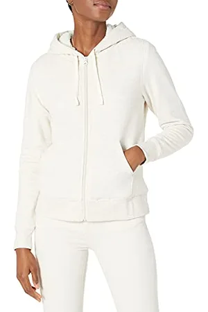 Amazon Giacca con Cappuccio a Cerniera Intera in Pile Foderata in Sherpa (Taglie Forti Disponibili) Donna, , XXL