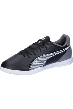 PUMA King Match It, Soccer Shoe Unisex - Adulto, Black White Cool Dark Gray, 46.5 EU
