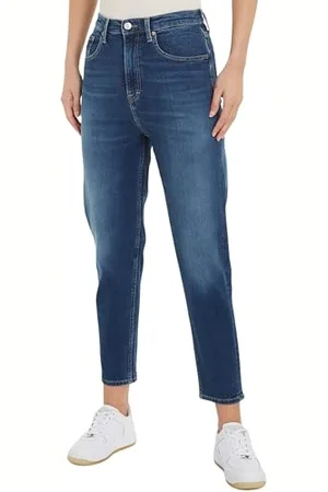 Tommy Hilfiger Mom Jean UH TPR AH5150 DW0DW17196 Pantaloni di Jeans, ( Dark), 26W / 32L Donna