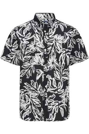 JACK & JONES Jorlafayette AOP Shirt SS Camicia a Maniche Corte, , XXL Uomo