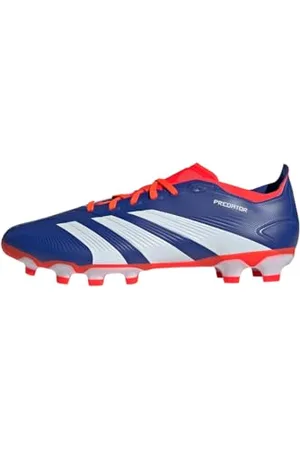 adidas Predator League Football Boots Multiground, Scarpe da Calcio Unisex-Adulto, Lucid Blue/Cloud White/Solar Red, 43 1/3 EU