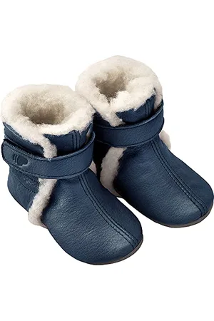 POLOLO Pantofole unisex per bambini, con fodera in lana, colore: , , 18/19 EU