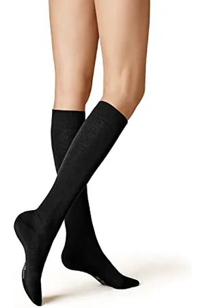 Kunert Wool Care KSD Calze al Ginocchio in Maglia da Donna, Black, 6-8