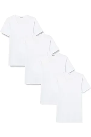 Eminence Promo Classiques, Vestaglia Uomo, (Blanc/Blanc/Blanc/Blanc 0001), XL (Taglia Produttore: 5), Pacco da 4