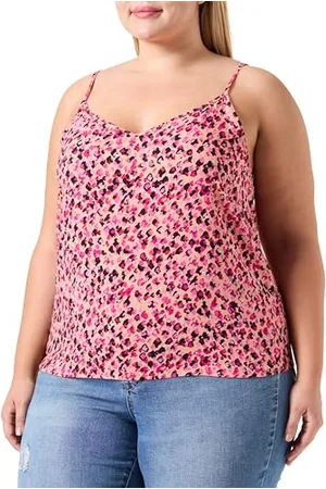 ONLY Onlnova Life Vis Paris - Canottiera Aop, Top con bretelle Donna, , 48