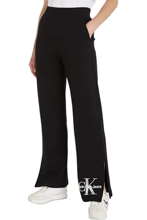 Calvin Klein Jeans DIFFUSED MONOLOGO Jog Pant J20J223422 Pantaloni della Tuta, (CK Black), XL Donna