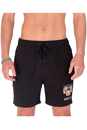 Hurley Bengal Volley Pantaloncini da tavola, Nero, M Uomo