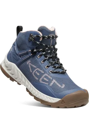 Keen NXIS Evo Mid Waterproof, Stivali da Escursionismo Donna, Vintage Indigo/Harbor Gray, 40.5 EU