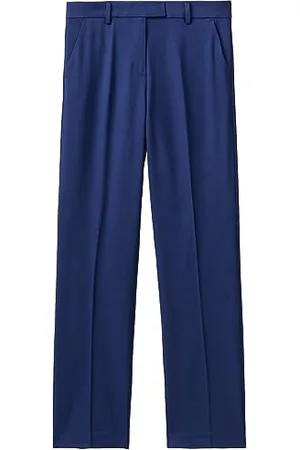 Benetton Pantalone 4962df040, Pantaloni Donna, Blu Notte 852, 42