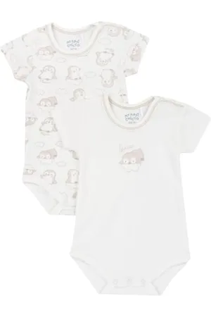 chicco Body In Cotone, A Manica Corta, Apertura Entrogamba, Pigiamino per bambino e neonato Unisex - Bimbi 0-24, , 6 mesi