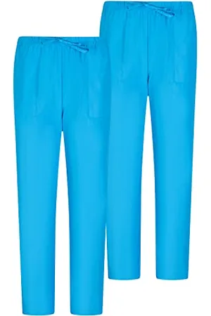 MISEMIYA Pack 2 PCS - Pantaloni Unisex Vita Elastica Uniforme di Lavoro Clinica Ospedale - XX-Large