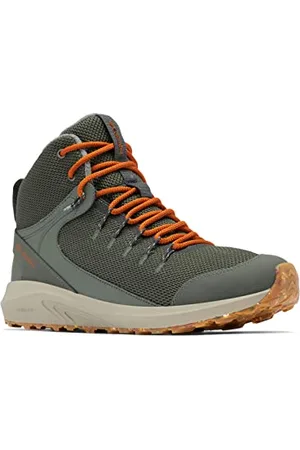 Columbia TRAILSTORM MID WATERPROOF OMNI HEAT Scarponi Da Trekking Alta impermeabili Uomo, Verde (Gravel x Warm Copper), 45 EU
