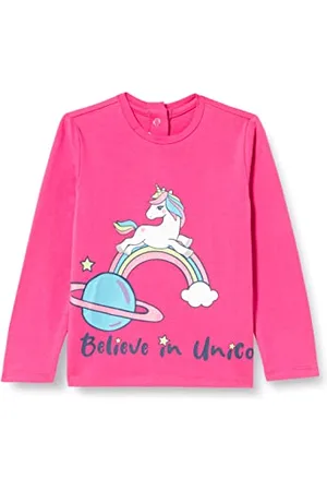 chicco T-shirt con maniche lunghe Bimba 0-24, (Acceso), 9 mesi