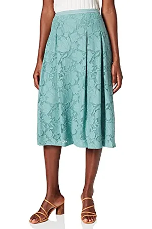 ESPRIT 041EO1D313 Gonna, 460/Dark Turquoise, 40 Donna