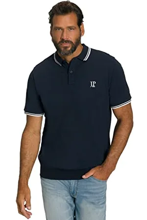 JP 1880 Polo Corte in piqué, a Mezza Manica, Fino a 8 XL Maglia, , Uomo