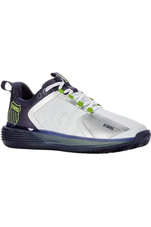 K-Swiss Performance Ultrashot 3 HB, Scarpe da Tennis Uomo, White/Peacoat/Lime Green, 42.5 EU